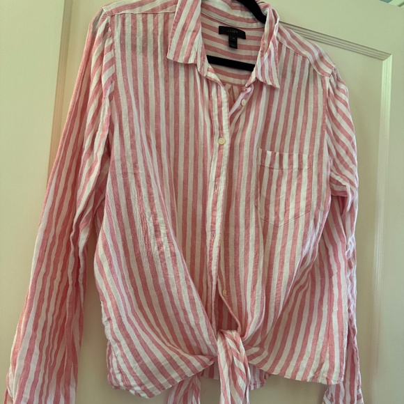 Linen J.Crew Button Down - Picture 1 of 5